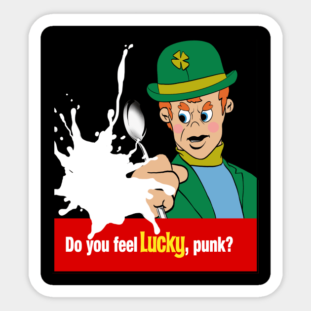 Do you feel Lucky? Sticker by TechnoRetroDads